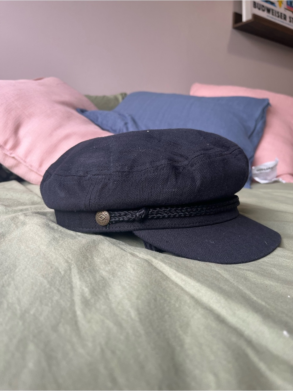 Classic Brixton Fiddler Cap in Black